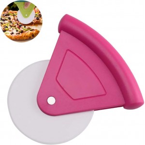 Plastic Pizza Cutter Wheels Handheld Pizza Slicing Tool Cake Bread Cutting Tools Baking Tools Bakeware Dishwasher