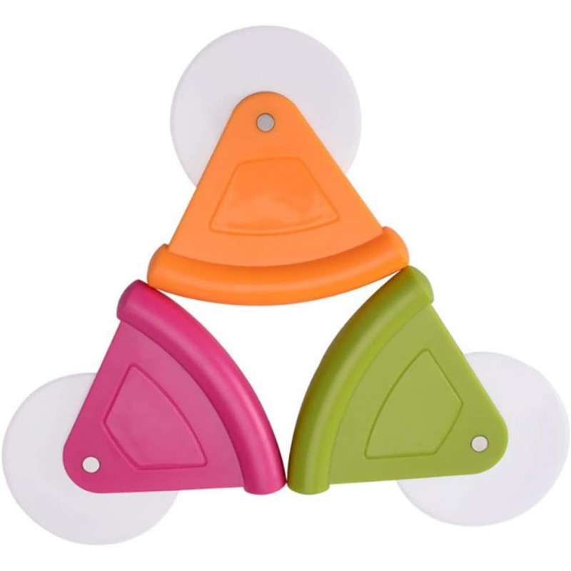 Plastic Pizza Cutter Wheels Handheld Pizza Slicing Tool Cake Bread Cutting Tools Baking Tools Bakeware Dishwasher