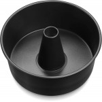LIANYU 10 Inch Angel Food Cake Pan, Black Nonstick Tube Pan for Baking Pound Cake, Deep Chiffon Mold with Stainless Steel Core, Easy to Release, Leak Proof