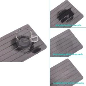 2 PCS Water Absorbent diatomite Coasters, 8.3