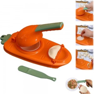 2 In 1 Dumpling Maker Machine, 2023 New Kitchen Dumplings Making Tool, Manual Dough Presser Dumpling Wrappers Press Wrapper for Dumplings, Wonton