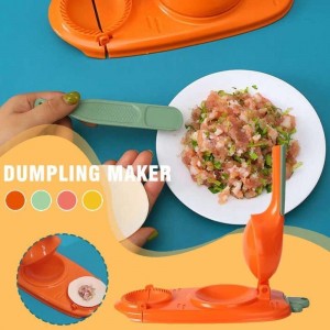 2 In 1 Dumpling Maker Machine, 2023 New Kitchen Dumplings Making Tool, Manual Dough Presser Dumpling Wrappers Press Wrapper for Dumplings, Wonton