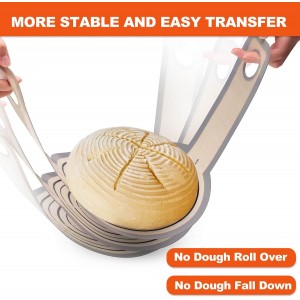 Silicone Bread Sling Dutch Oven - Best Japan Silicone. Non-Stick & Easy Clean Reusable Bread Baking Mat. With Extra Long Handles Baking Sheet Liner, 1 Grey pcs for Transferable Dough