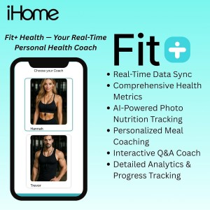 iHome Digital Scale, Bathroom Scale, Batteries Included, Scale Body Weight, Weight Scale, Bathroom Scales for Weight, Digital Scales for Body Weight (Black)