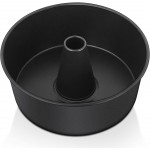E-far Angel Food Cake Pan, 10-Inch Non-stick Tube Pan for Baking Pound Chiffon Cake, One-piece Design, Easy Release & Clean