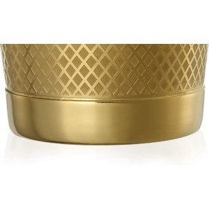 Barfly Diamond Lattice Shaker Set, Gold Plated
