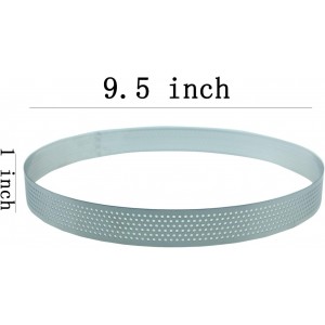 Keewah Round Perforated Tart Ring, 9