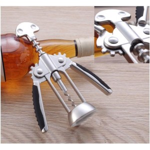 Wine Opener Corkscrew Wine Bottle Opener Wing-Shaped Bottle Opener Household Beer Bottle Opener Restaurant Wine Bottle Opener Suitable For Champagne Beer Lovers Bottle Opener Corkscrew