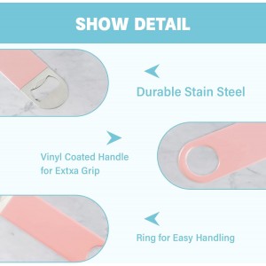 3 Pack Heavy Duty Stainless Steel Flat Bottle Opener, Solid and Beer Openers, 7 inches