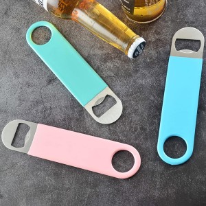 3 Pack Heavy Duty Stainless Steel Flat Bottle Opener, Solid and Beer Openers, 7 inches