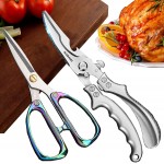 2-Piece Kitchen Shears Set, Heavy Duty Professional Poultry Meat Scissors,Multi-Purpose Stainless Steel, Dishwasher Safe