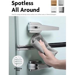 Fantasticlean Microfiber Cleaning Cloth Roll -60 Pack, Tear Away Microfiber Towels, 12