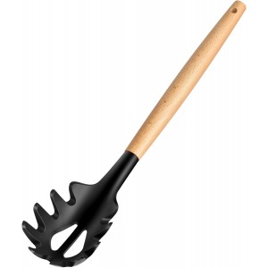 Wooden Handle Pasta Fork Spoon 12
