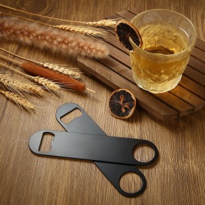 DAJAVE 20 Pieces Flat Bottle Openers, 7 Inch Stainless Steel Bottle Openers Bulk, Black Speed Openers Beer Bottle Opener Bartender for Bar, Kitchen, Restaurant