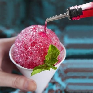 6-Pack Premium Stainless Steel Classic Tapered Spout Bottle Pourers with Rubber Dust Caps - Ideal for Standard Sized Liquor, Wine, Coffee, Syrup, Vinegar, Snow Cone and Olive Oil Bottles