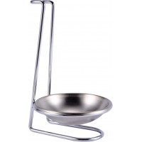 3X Stainless Steel Spoon Rest Holder,Long Handle Vertical Saving Soup Ladles Holders Ladle Rest Soup Ladle Holder