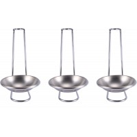 3X Stainless Steel Spoon Rest Holder,Long Handle Vertical Saving Soup Ladles Holders Ladle Rest Soup Ladle Holder