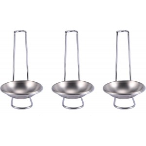 3X Stainless Steel Spoon Rest Holder,Lon...