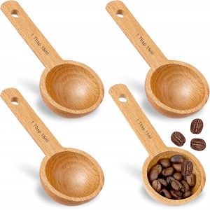 4 Pack Wooden Scoops for Canisters,15ml ...