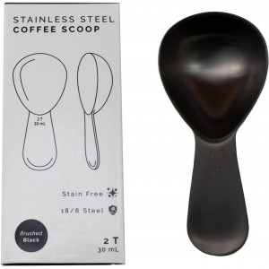 Coffee Scoop 2 Tbsp – Brushed Black, S...