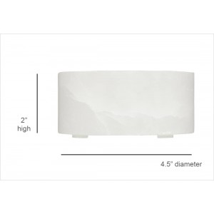 Santa Barbara Design Studio Wine Coaster Handcrafted Alabaster Wine Bottle Coaster, 4.5