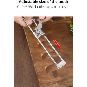 LYW Jar Openers,Adjustable Multifunctional Stainless Steel Can Opener,Stainless Steel Can Opener Bottle Jar Lid Gripper Household Kitchen Tool, Manual Jar Bottle Opener Kitchen Accessories