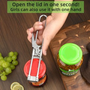 LYW Jar Openers,Adjustable Multifunctional Stainless Steel Can Opener,Stainless Steel Can Opener Bottle Jar Lid Gripper Household Kitchen Tool, Manual Jar Bottle Opener Kitchen Accessories