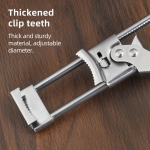 LYW Jar Openers,Adjustable Multifunctional Stainless Steel Can Opener,Stainless Steel Can Opener Bottle Jar Lid Gripper Household Kitchen Tool, Manual Jar Bottle Opener Kitchen Accessories