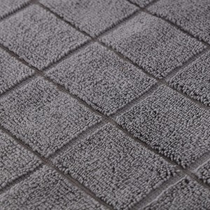 Microfiber Terry Dish Rags Set of 6, Super Absorbent and Lint Free Dish Cloths for Household, 11 x 11 Inches (Grey, 6)