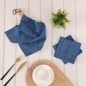 Microfiber Terry Dish Rags Set of 6, Super Absorbent and Lint Free Dish Cloths for Household, 11 x 11 Inches (Grey, 6)