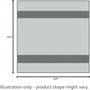 Microfiber Terry Dish Rags Set of 6, Super Absorbent and Lint Free Dish Cloths for Household, 11 x 11 Inches (Grey, 6)