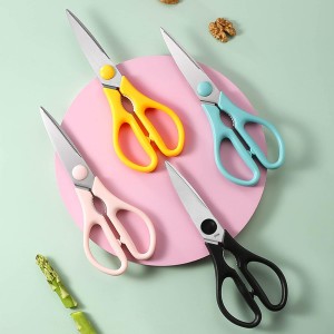 Kitchen Scissors, Rkqoa Pink Kitchen Shears Set Heavy Duty Cooking Scissor, Dishwasher Safe Stainless Steel Sharp Utility Shear for Cooking, Everyday use