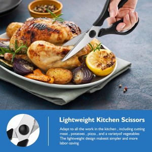 Kitchen Scissors, Rkqoa Pink Kitchen Shears Set Heavy Duty Cooking Scissor, Dishwasher Safe Stainless Steel Sharp Utility Shear for Cooking, Everyday use