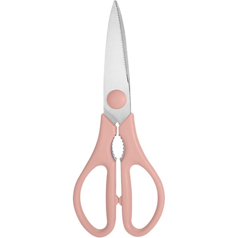 Kitchen Scissors, Rkqoa Pink Kitchen Shears Set Heavy Duty Cooking Scissor, Dishwasher Safe Stainless Steel Sharp Utility Shear for Cooking, Everyday use