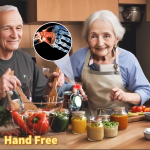 Jar Opener, Multi Jar Opener for Weak Hands, Stainless Steel Jar Lid Opener, Beer Bottle Opener for Arthritic Hands, Seniors with Arthritis