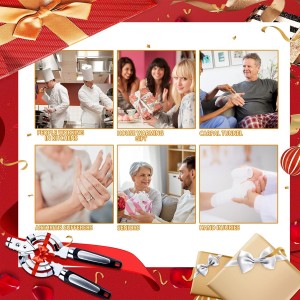 Jar Opener, Multi Jar Opener for Weak Hands, Stainless Steel Jar Lid Opener, Beer Bottle Opener for Arthritic Hands, Seniors with Arthritis