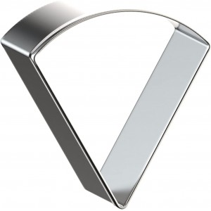 Pizza Slice Cookie Cutter Set Large - 5 Inch, 4 Inch, 3 Inch, 2 Inch - Geometric One-eighth Circle Candy Corn Geometric Cookie Cutters Shapes Molds - Stainless Steel