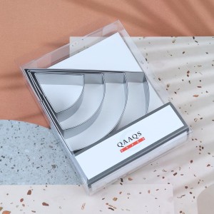 Pizza Slice Cookie Cutter Set Large - 5 Inch, 4 Inch, 3 Inch, 2 Inch - Geometric One-eighth Circle Candy Corn Geometric Cookie Cutters Shapes Molds - Stainless Steel