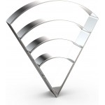 Pizza Slice Cookie Cutter Set Large - 5 Inch, 4 Inch, 3 Inch, 2 Inch - Geometric One-eighth Circle Candy Corn Geometric Cookie Cutters Shapes Molds - Stainless Steel