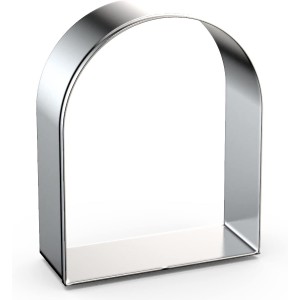 Arch Cookie Cutter Set Large - 5 Inch, 4 Inch, 3 Inch, 2 Inch - Arched Door Geometric Frame Plaque Cookie Cutters Shapes Molds - Stainless Steel