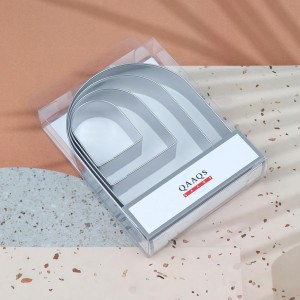 Arch Cookie Cutter Set Large - 5 Inch, 4 Inch, 3 Inch, 2 Inch - Arched Door Geometric Frame Plaque Cookie Cutters Shapes Molds - Stainless Steel