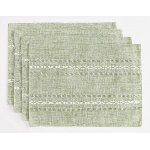 Wracra Cotton Linen Placemats, 12 x 18 I...