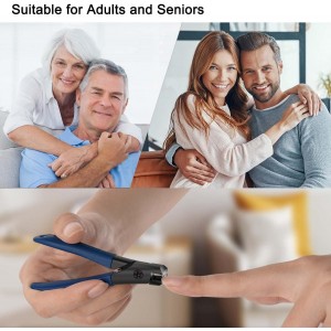 Nail Clippers for Men - Toenail Clippers for Thick Nails, Fingernail Clipper for Adult Men Women Seniors, Toe Nail Clippers