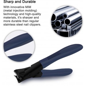 Nail Clippers for Men - Toenail Clippers for Thick Nails, Fingernail Clipper for Adult Men Women Seniors, Toe Nail Clippers