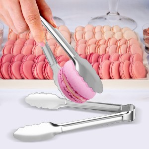 8 Pack Serving Tongs XEVOM Kitchen Tongs,Buffet Tongs, Stainless Steel Food Tong Serving Tong,small tongs (7inch)