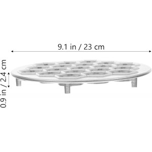 Luxshiny Dumpling Maker Mold 9.05 Inch Russian Pelmeni Press Multi-Hole Dumpling Mold Kitchen Tool for Homemade Dumplings and Party Cooking