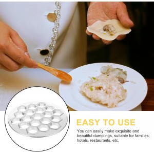 Luxshiny Dumpling Maker Mold 9.05 Inch Russian Pelmeni Press Multi-Hole Dumpling Mold Kitchen Tool for Homemade Dumplings and Party Cooking