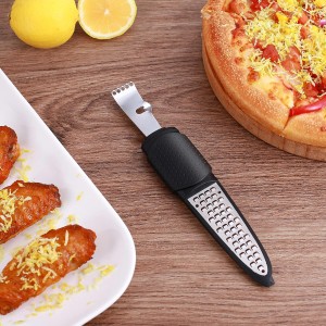 Pisol Zester, Lemon Citrus Orange Zester and Grater Tool, Cheese Grater & Vegetable Grater for Lime, Garlic, Ginger, Chocolate, Fruits, Dishwasher Safe