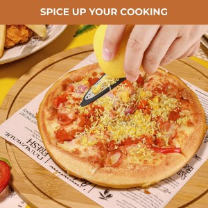 Pisol Zester, Lemon Citrus Orange Zester and Grater Tool, Cheese Grater & Vegetable Grater for Lime, Garlic, Ginger, Chocolate, Fruits, Dishwasher Safe