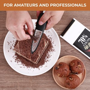 Pisol Zester, Lemon Citrus Orange Zester and Grater Tool, Cheese Grater & Vegetable Grater for Lime, Garlic, Ginger, Chocolate, Fruits, Dishwasher Safe